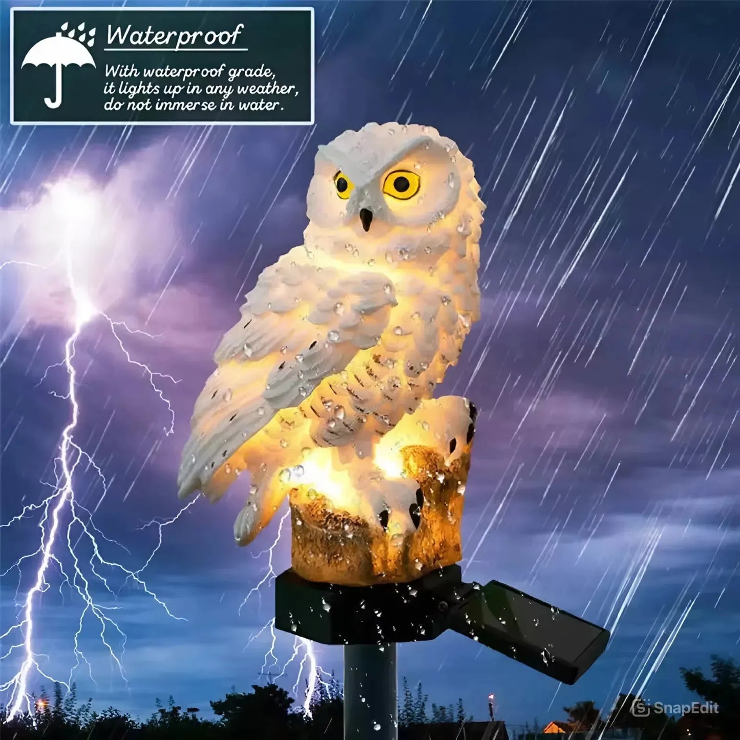🔥 Holiday Special  50% OFF 🔥 Waterproof Solar Owl Light